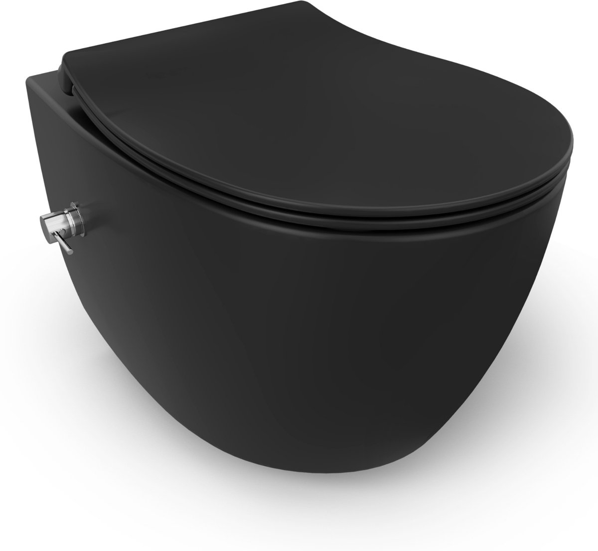 Isvea Sentimenti Hangtoilet met Bidet - Zwart