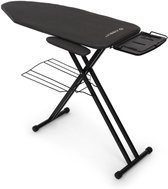 Jubbly® - Strijkplank - Strijktafel Inklapbaar - 122*45cm XL Strijkvlak - Verstelbare Hoogte - Kledingrekje & Mouwplankje - Zwart