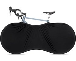 Indoor Fietshoes 150 x 60 cm, Wasbaar, Stofdicht en Duurzaam voor Fiets, Racefiets en Mountainbike (Zwart)