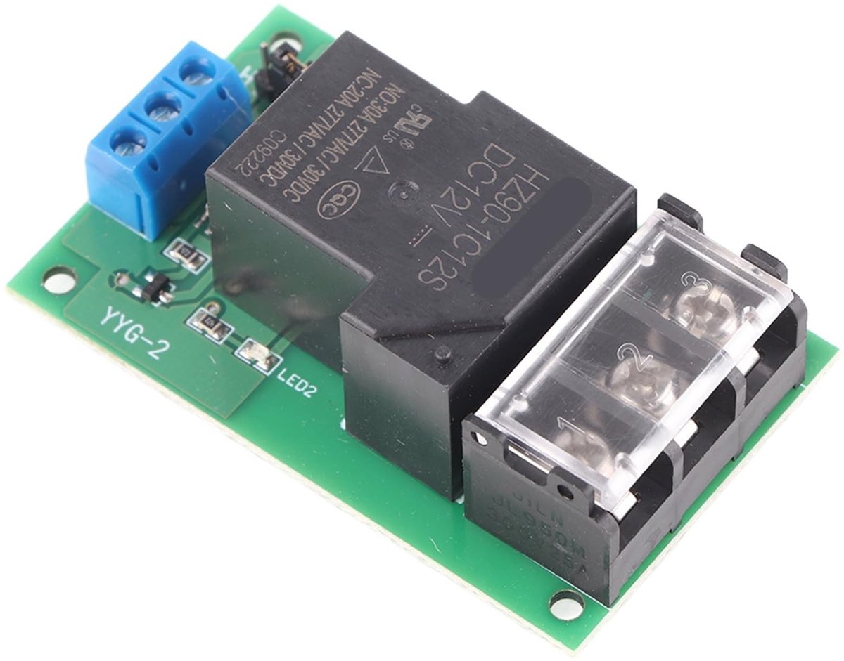 Jhubersproducts - relaismodule - 1-kanaals - 30A - 12V DC - automatische schakelaar - optocoupler - geschikt voor schakelen - compact formaat