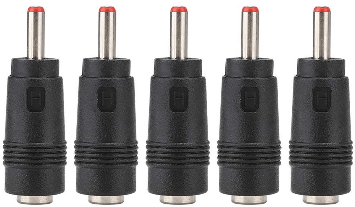 Jhubersproducts - DC Stekkers Power Adapter - 5 Stuks - Plug and Play - 5.5 x 2.1mm naar 3.5 x 1.35mm - Converter Connector - Geschikt voor Router - C