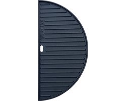 Keij Kamado Halve Maan Grillplaat / Plancha Large - Geëmailleerd Gietijzer - 2-zijdig - 46.5 cm - voor 21 inch Kamado's - Universeel