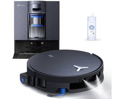 ECOVACS DEEBOT X12 OmniCyclone Robotstofzuiger – FocusJet 46.000 Pa vlekbehandeling – Herbruikbare stofbak – PowerBoost snelladen– 22.000 Pa zuigkracht – OZMO Roller 3.0 – ZeroTangle 4.0 – AIVI 3D 4.0 – 75°C heet water – 1.000 m²