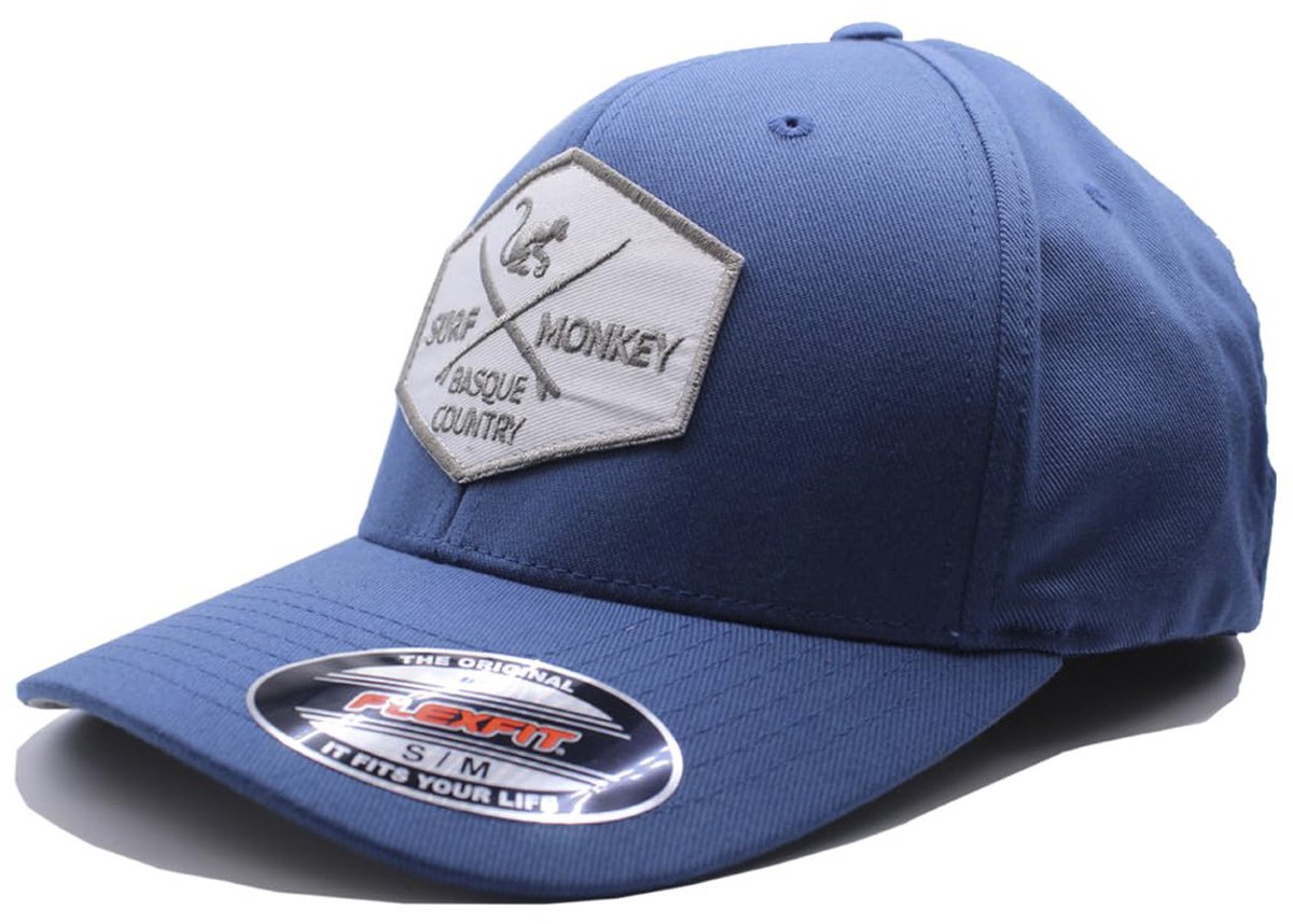 Baseballpet - Unisex / Elastische pasvorm (Blauw L-XL)