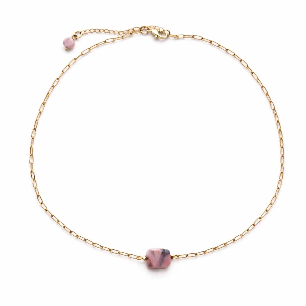 Ketting - Blush Aura Roze Opaal Edelsteen
