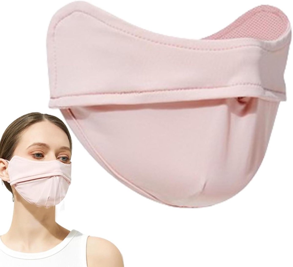 UV Beschermend Masker - Zonnebescherming Gezicht - Buitenactiviteiten Bescherming - UPF 50+ - 21 x 11.7 cm - Blauw