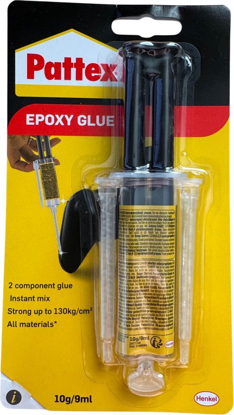 Pattex epoxy lijm, 2 componenten, 10g/9ml.