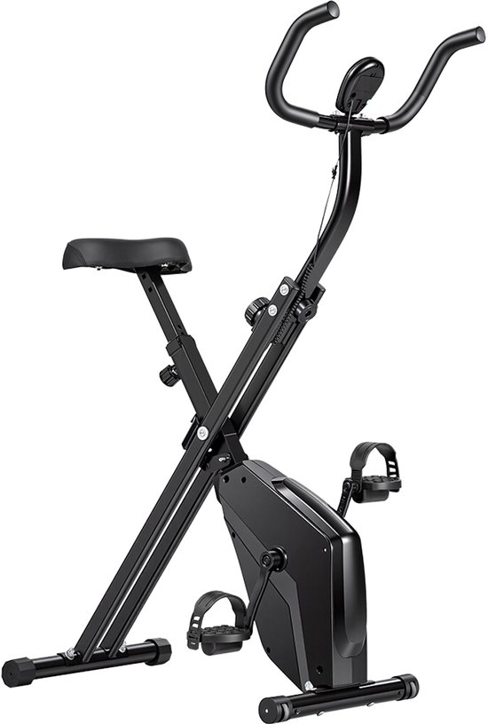 Formill YZJ508 Hometrainer - Fietsertrainer - 16 Niveaus Magnetische Weerstand - Stil Fitness Fiets met LED Monitor