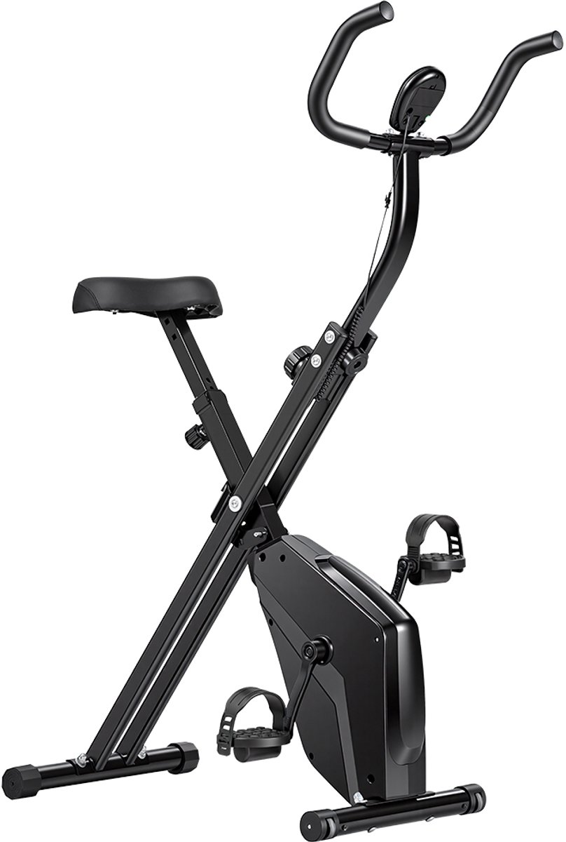 Formill YZJ508 Hometrainer - Fietsertrainer - 16 Niveaus Magnetische Weerstand - Stil Fitness Fiets met LED Monitor