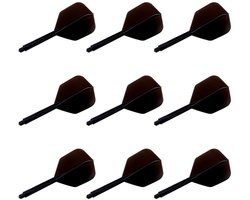 VT Goods - Geïntegreerde Dartschachten - Dartaccessoires - Standaard Formaat - Grip Shafts - Plastic Dart Vluchten - Geschikt voor Darten - Zwart