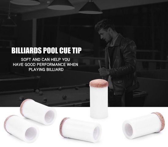 Livia home - Billard Queue Tipp - Snooker en Pool Queue - Hoogwaardige kwaliteit - 11mm - Duurzaam en gebruiksvriendelijk - Ideaal voor DIY projecten — afbeelding 3