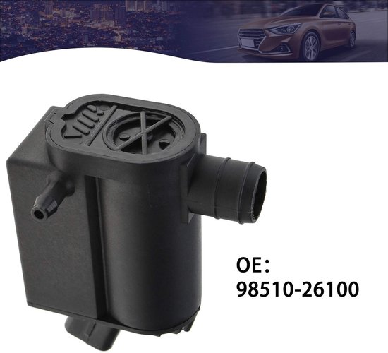 ONF3 - Voertuig Voorruit Wasmachine Pomp - 3-Pin Connector - 12V - Zwart - Vervangingsdeel - Geschikt voor Hyundai modellen van Merkloos — afbeelding 5