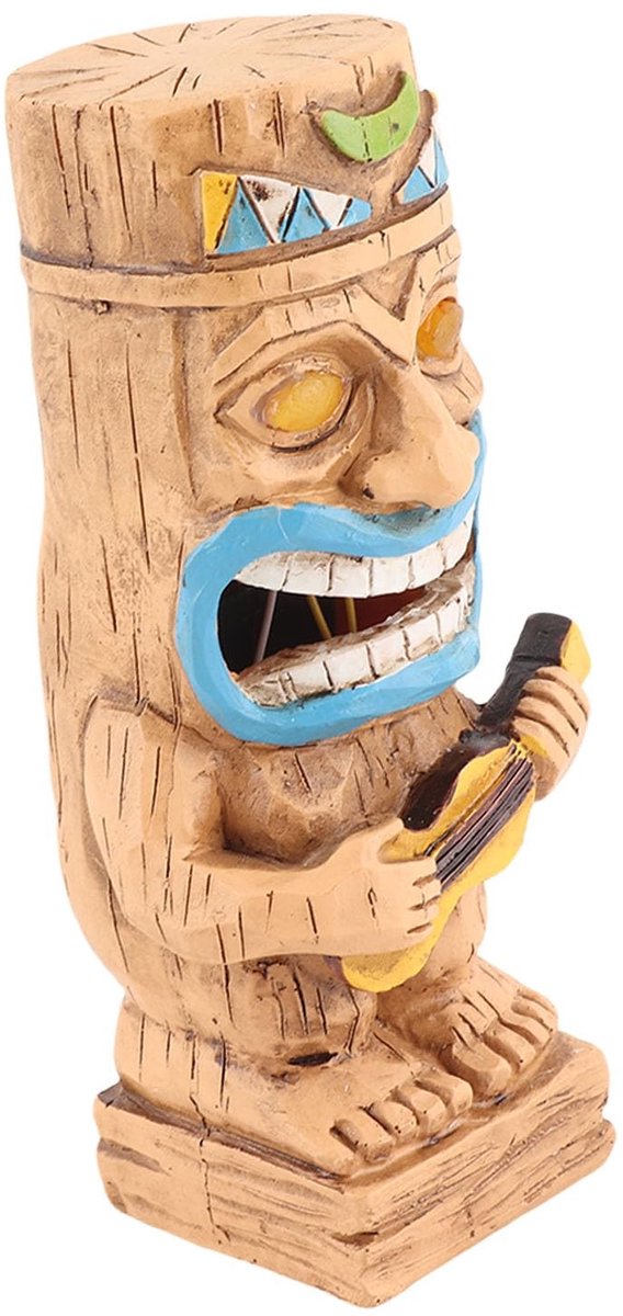 Jhubersproducts - Dubbele Tiki Totem Zonne-verlichting - Waterdicht Tuinlicht - Decoratieve Verlichting - Tuin en Terras - Energiezuinig - Buitenverli