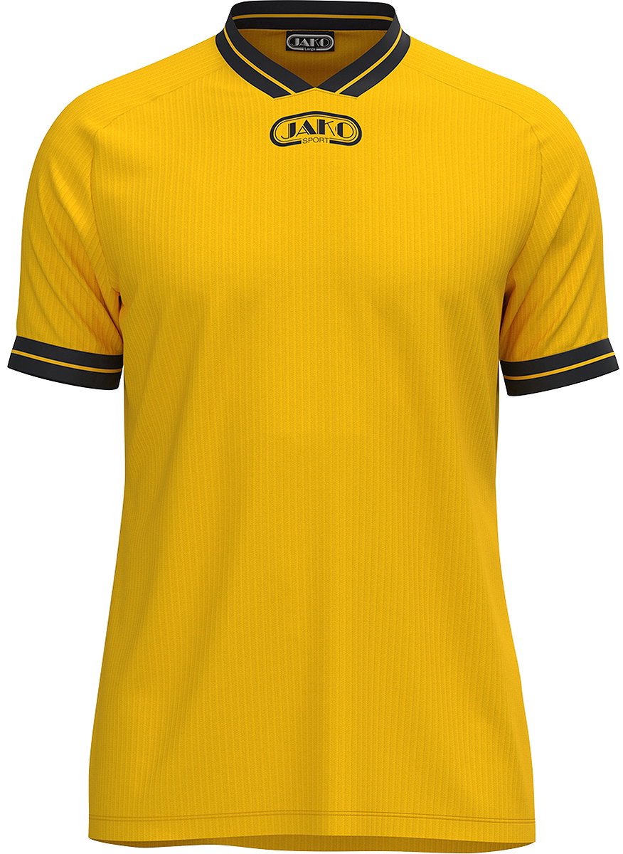 Jako Retro Shirt Korte Mouw Kinderen - Geel | Maat: 140