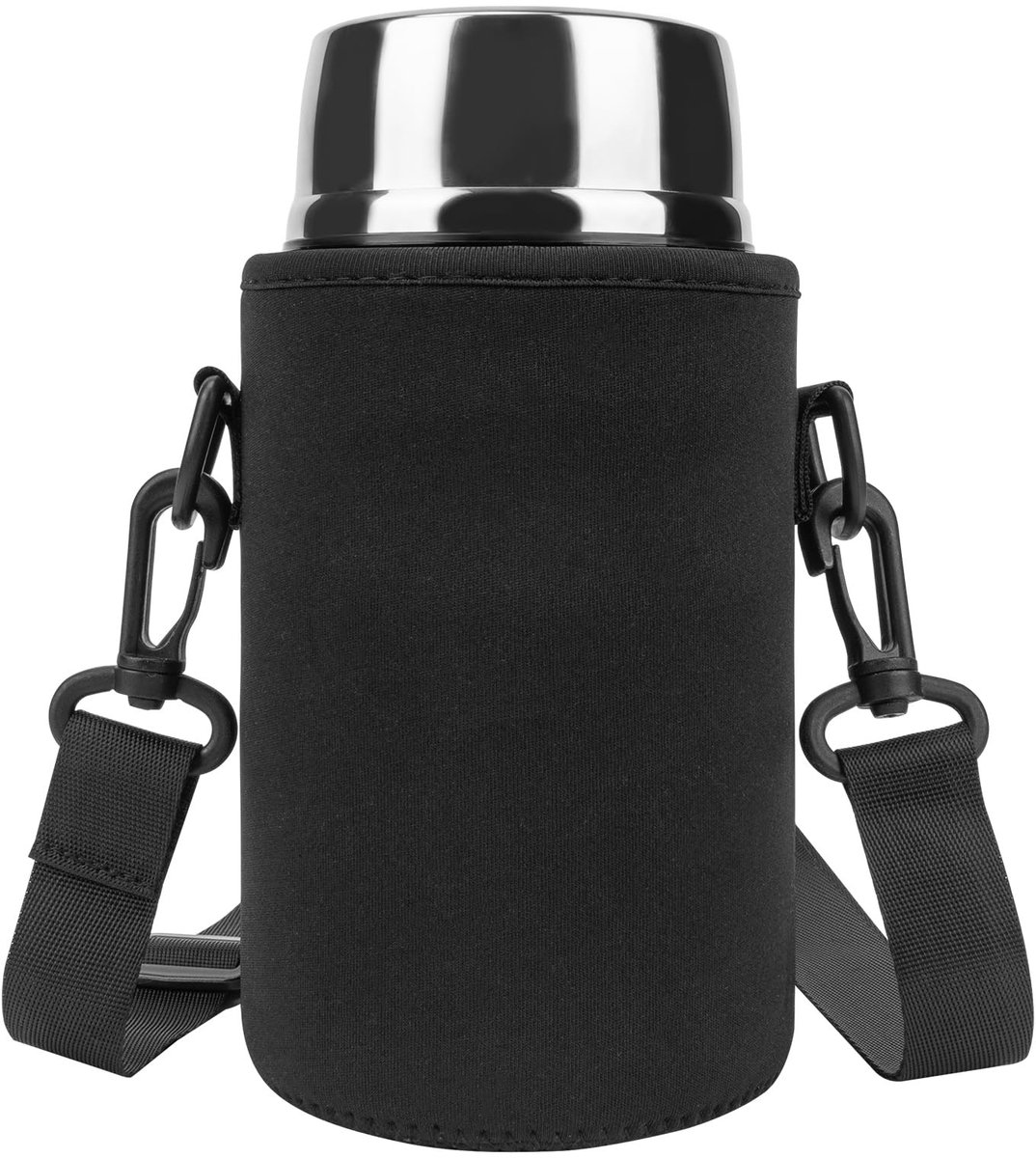 Dailygoody - Thermische Kruikhouder - Geïsoleerde Lunchtas - Perfect voor Kantoor en Outdoor - Zwart - Compatibel met Thermoskan - Houdt Voedsel Vers