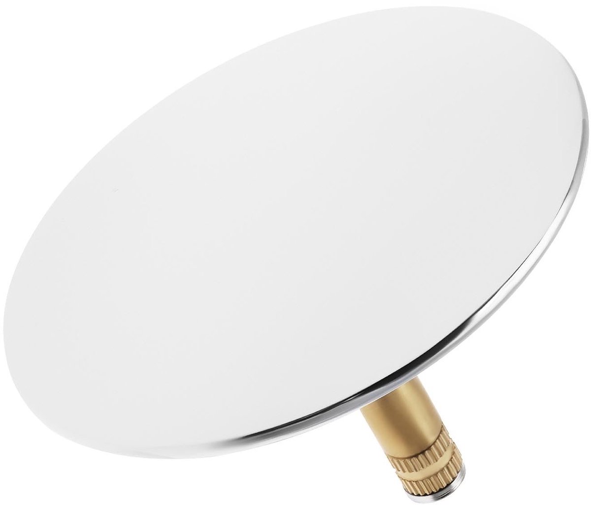 Elzusha - Badkamer Wastafel Afvoerplug - Verstelbaar - Koper Chrome - Dubbele Verzegeling - Geschikt voor Keuken en Badkamer - Zilver