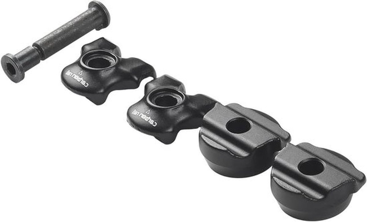 Metalen Fietszadelklem voor Carbon Zadelrails - Stalen Zadelpenklem in Zwarte Kleur (7 x 9 mm)