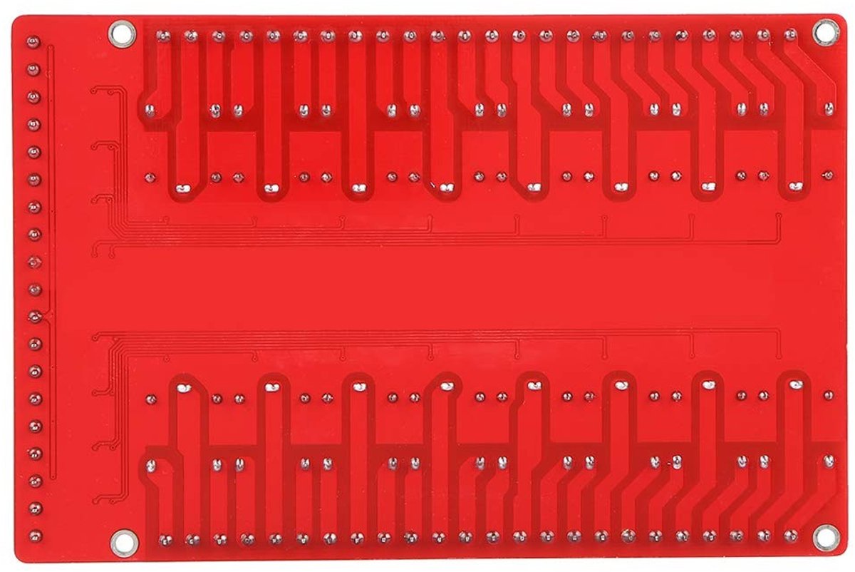 Vlemico - 12V Relaismodule - 16-kanaals Optocoupler - Hoogwaardige Isolatie - Compact Formaat - Trigger Compatibel - Ideaal voor Automatisering - G...