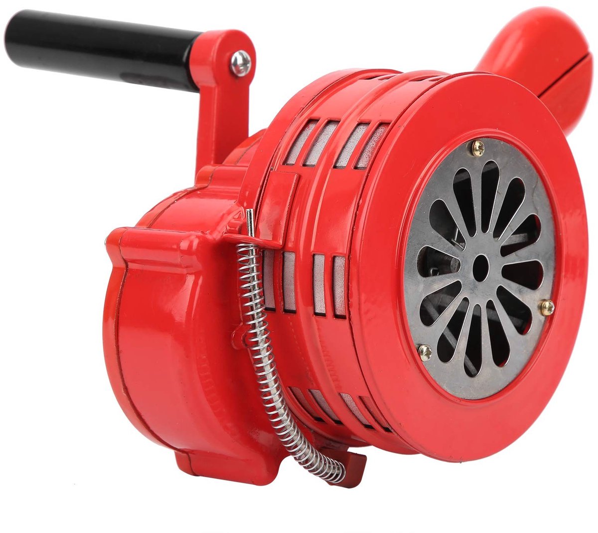 Livia home - 120dB Rotatiesirene - Draagbare Handbediende Luchtalarmsirene - Rood - Ideaal voor Thuis en Buiten - Handmatig Alarm - Krachtige Geluidsb