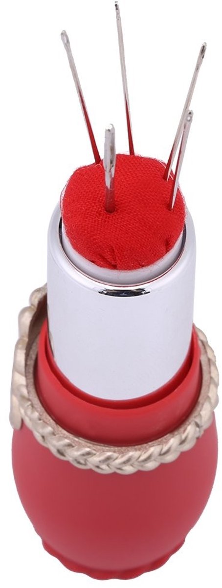 Livia home - Pin Draagbare Naald Speldenkussens - Handige Naaiprojecten - Rood - Perfect voor Creatieve Klussen - Ideaal voor Volwassenen - 8 x 3 cm