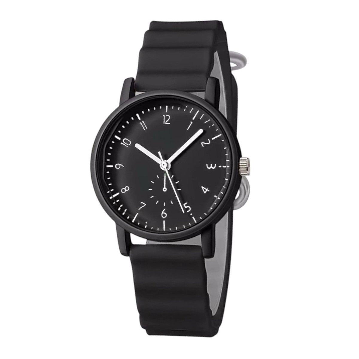 Basic Horloge - Zwart | Kunststof-Siliconen | Ø 32 mm | Fashion Favorite