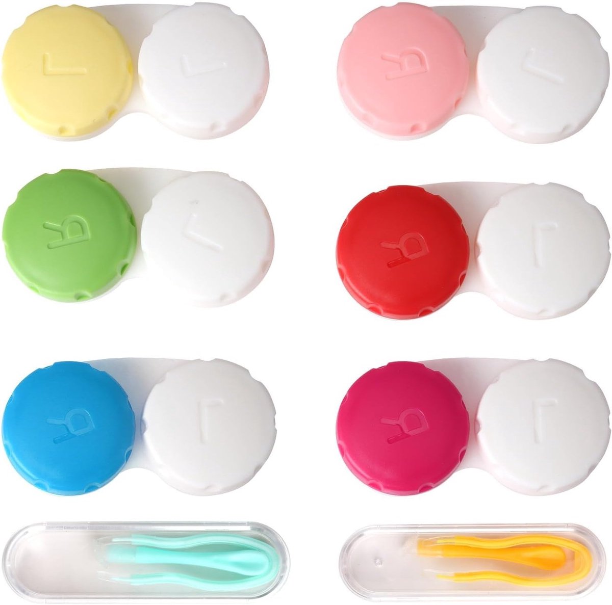 Contactlenzen Verwijder Set van 2 - Lekvrije Oplossing voor Thuis en Reizen - 6 Stuks Classic Accessoires