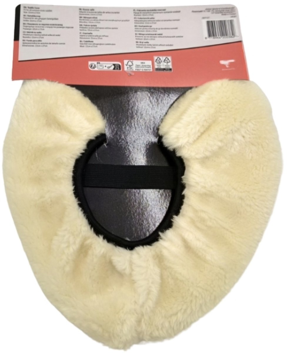 Walfort | Zadelhoes | Fietszadel hoes | Geel | Voor extra comfort op de fiets | 22cm x 27cm I Anti slip