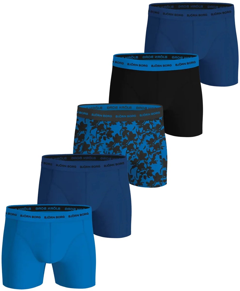 Bjorn Borg 5-Pack heren boxershorts - Cotton Stretch - Blauw Combi / XL
