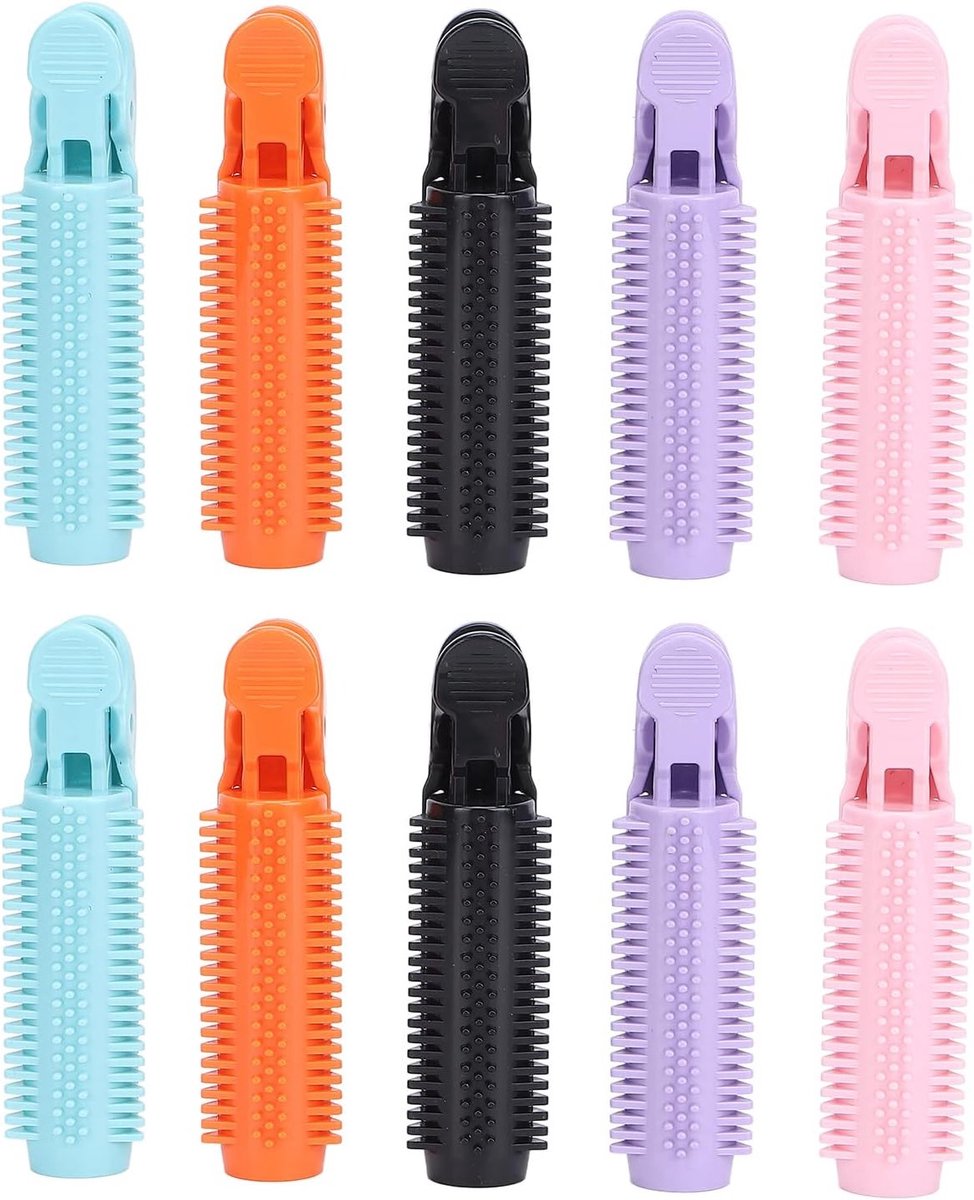 Set van 10 Haarrollers voor Volumineuze Krullen, Haarclip Styling Tool voor Vrouwen en Meisjes, Perfect voor Fluffy Haar en Krulstyling