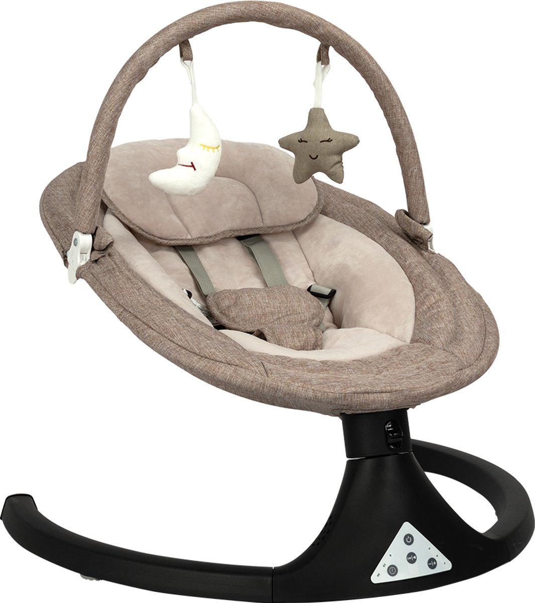 Bol.com Novi Baby Nola Swing Wipstoel - Schommelstoel - Beige aanbieding