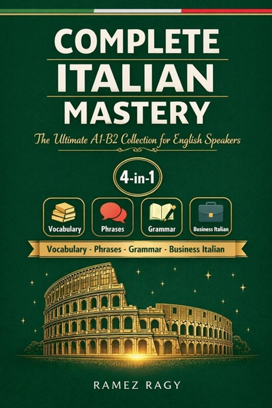 Italian Self Study- Complete Italian Mastery 4-in-1 - cover