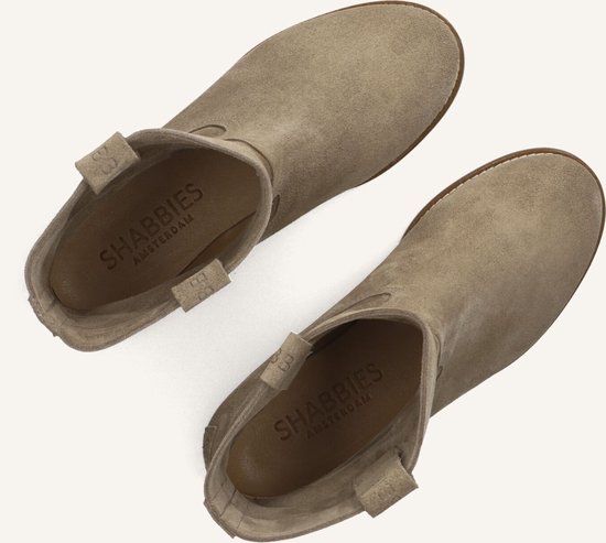 Shabbies Festi Ankie Bottines courtes Femmes - Taupe - Taille 37