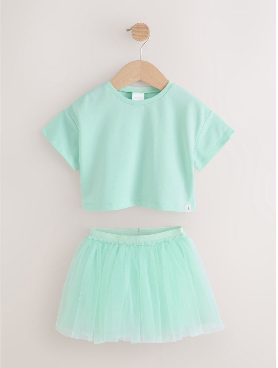 Next - Meisjes - Set van top en tutu-rok - Groen
