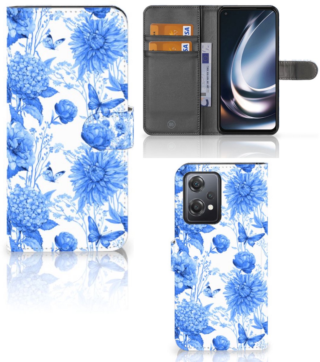 Hoesje voor OnePlus Nord CE 2 Lite Flowers Blue