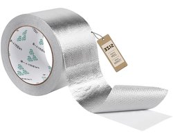 Aluminium tape 75 mm x 20 m, zelfklevend en waterdicht, ideaal voor afdichten en repareren, hittebestendig en duurzaam