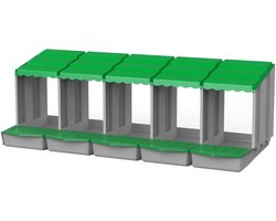 (5-delig) MeineHennen Kippen legnest / rollegnest, LxHxB 51,5 x 46,5 x 139,7 cm
