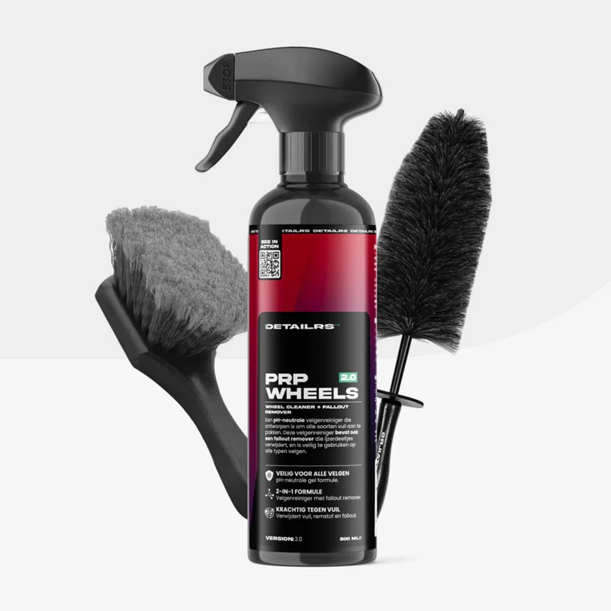 Clean Wheels Deal - Velgenreiniger - Velgenborstel Auto - Velgenborstels - Autoshampoo