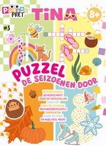 Tina Puzzelpret 3 - Puzzelboek - Puzzelboek Kinderen - Seizoenen - Puzzelboeken - Vakantieboek - Zomerboek - Sudoku Kinderen - Puzzelen - Puzzels - Puzzel - Puzzel boek - Doeboek - Knutselen - DIY - Breinbreker - Meisje - Knutselen Meisjes - Raadsels