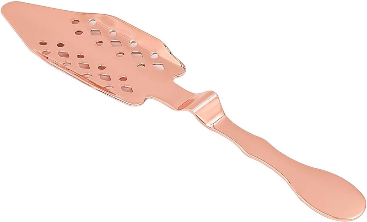 RVS Absinthe Lepel voor Cocktails, Wormwood Accessoires en Barbenodigdheden, Ideaal voor Absinthe Drankjes en Mixen 16 x 3.5cm