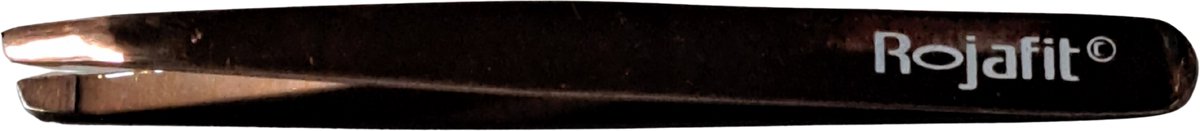 Rojafit Professionele Pincet schuin 9,5 cm-Plasma Rose Gold-Hoogglans