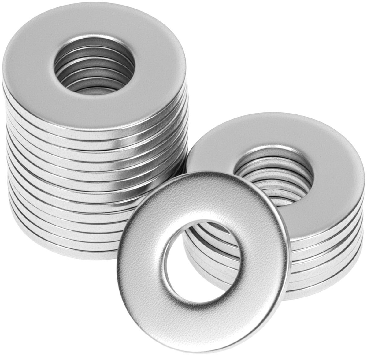 20 Stuks M8 x 20mm RVS Platte Ringmoeren, Ideaal voor Schroeven en Bouten, Duurzaam en Roestvrij