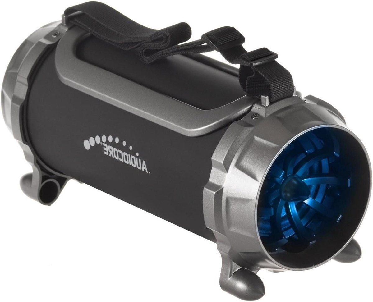 Draagbare Bluetooth Luidspreker - Bazooka Speaker Muziekbox - Muziek Luisteren Onderweg - Geïntegreerde LED Verlichting - 100 W PMPO - blauw