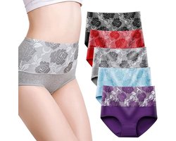 Ondergoed - 5-pack - 2XL - Meerdere kleuren - Slips - Lekvrij ondergoed- Ondergoed dames
