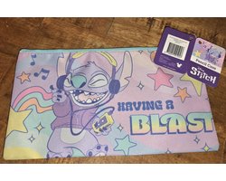 Disney Lilo & Stitch – etui canvas xl – 14 x 25 cm – Stitch music – discman dj muziek koptelefoon – pennenzak – pastel