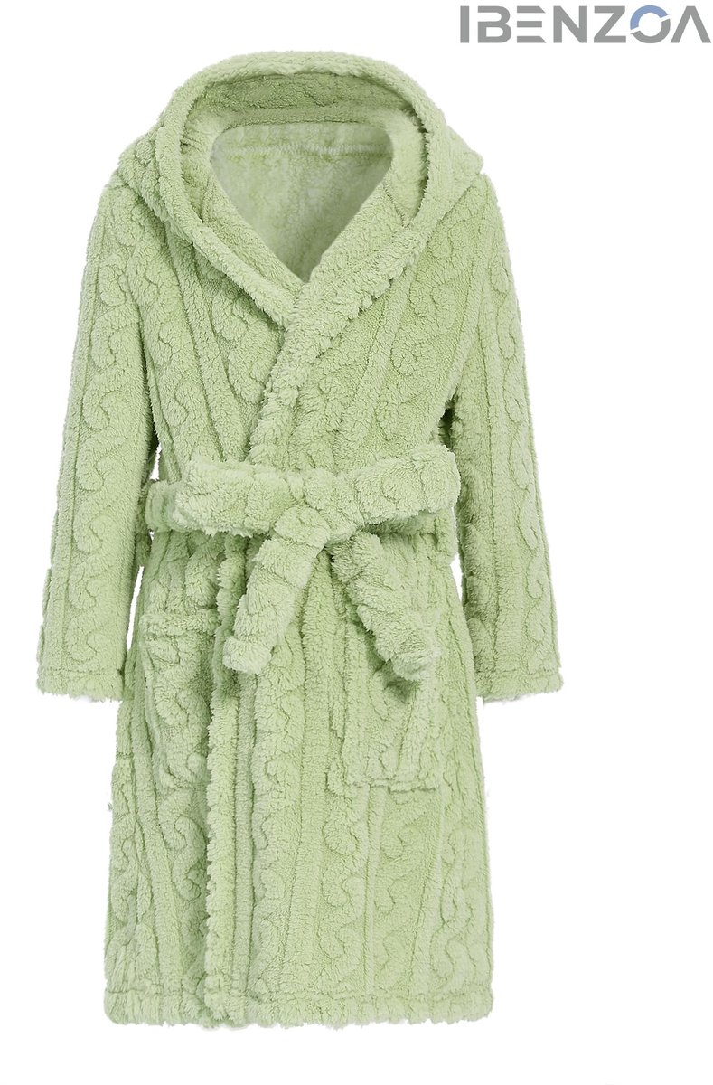 Ibenzoa Badjas - Fleece - 4-14 jaar - Roze