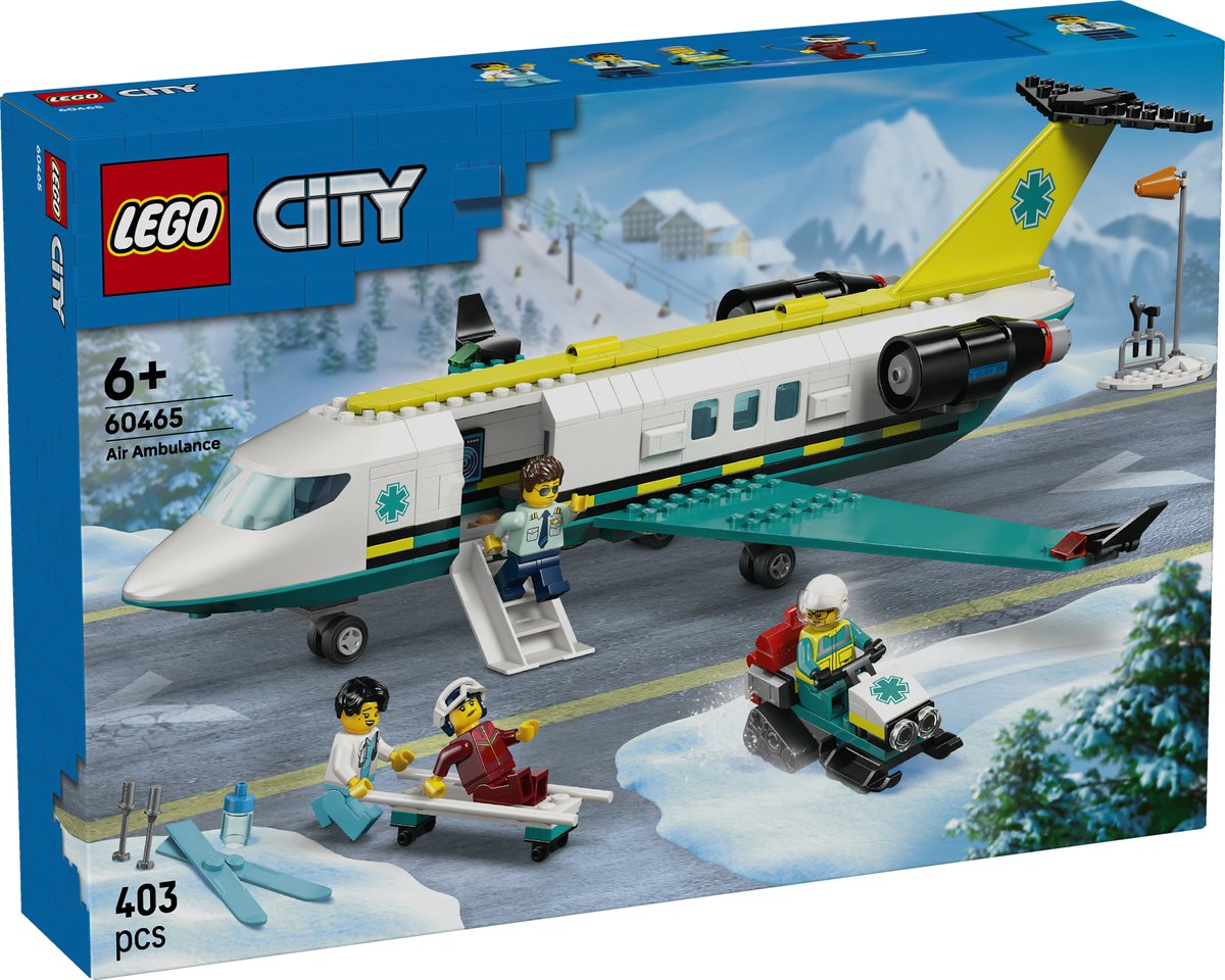 LEGO® City Ambulancevliegtuig, Speelgoedvliegtuig - 60465 — afbeelding 15