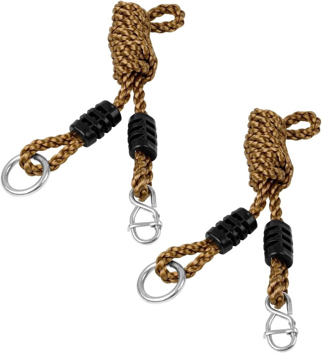 2 Stuks Schommel Touw, 1.8 m Hangmat Bevestiging, Sterke Touwen voor Camping, Schommels en Hangmatstoelen, Tot 300 kg Belastbaar