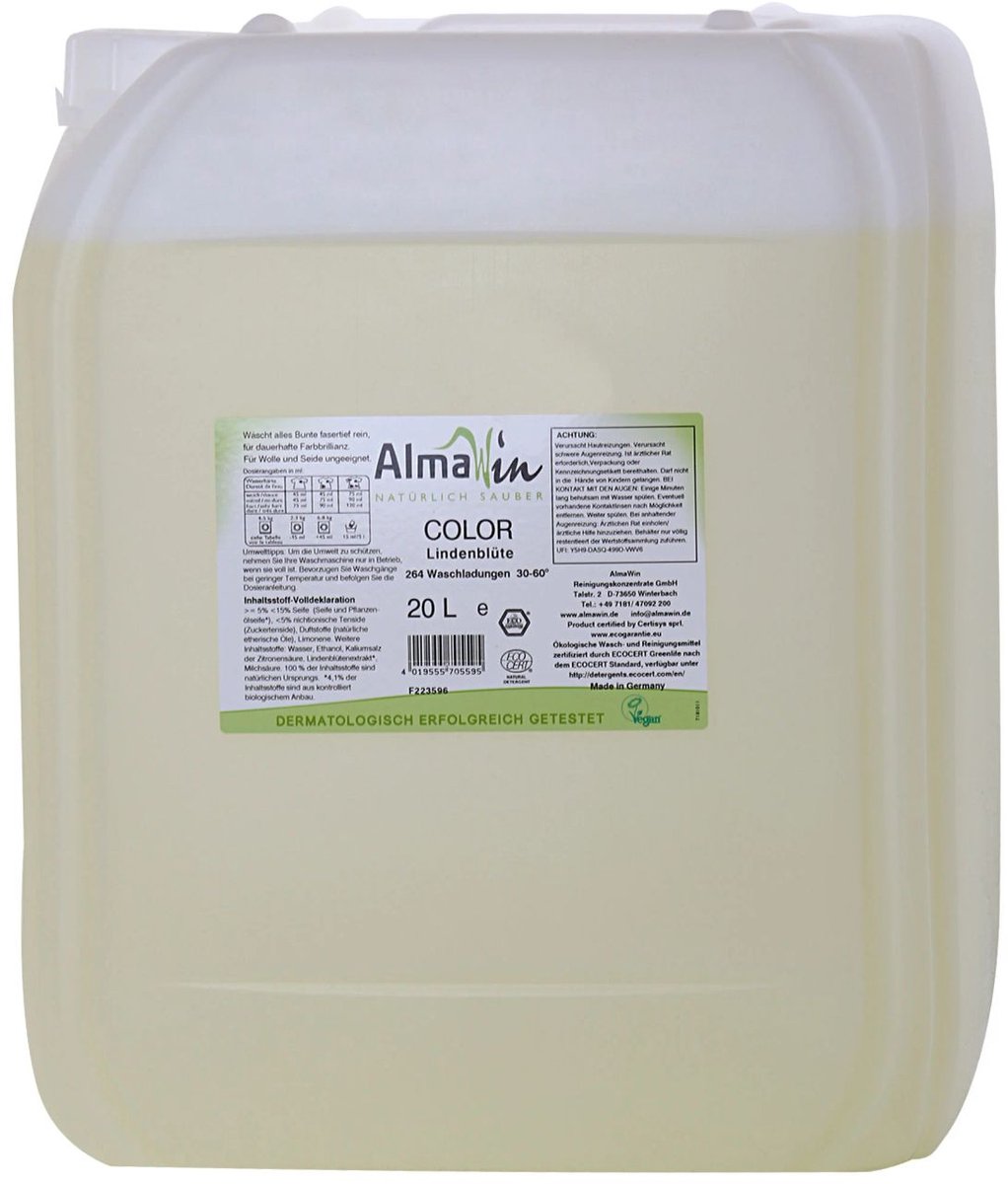 Vloeibaar wasmiddel kleur, 20 liter, wasmiddel voor gekleurde was
