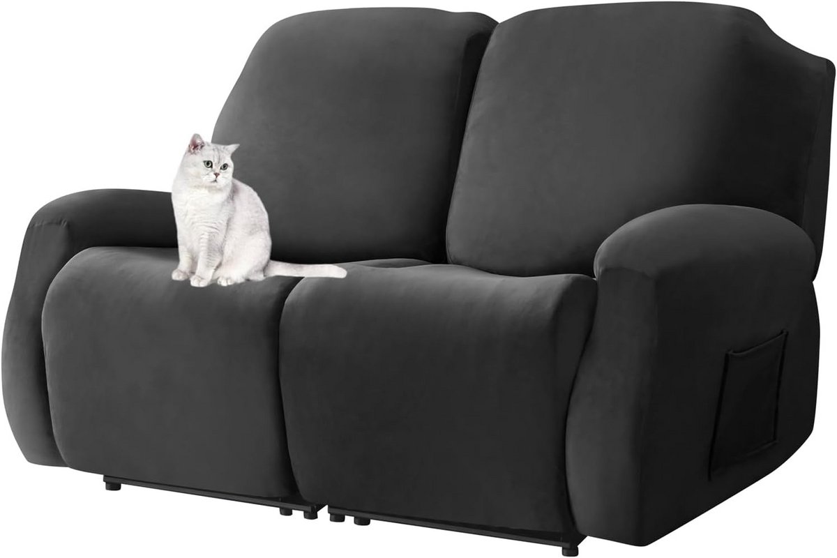 Bankhoezen Bankstel - Meubelbescherming Zacht - Woonkamer Decoratie - Elastisch Velvet Mat