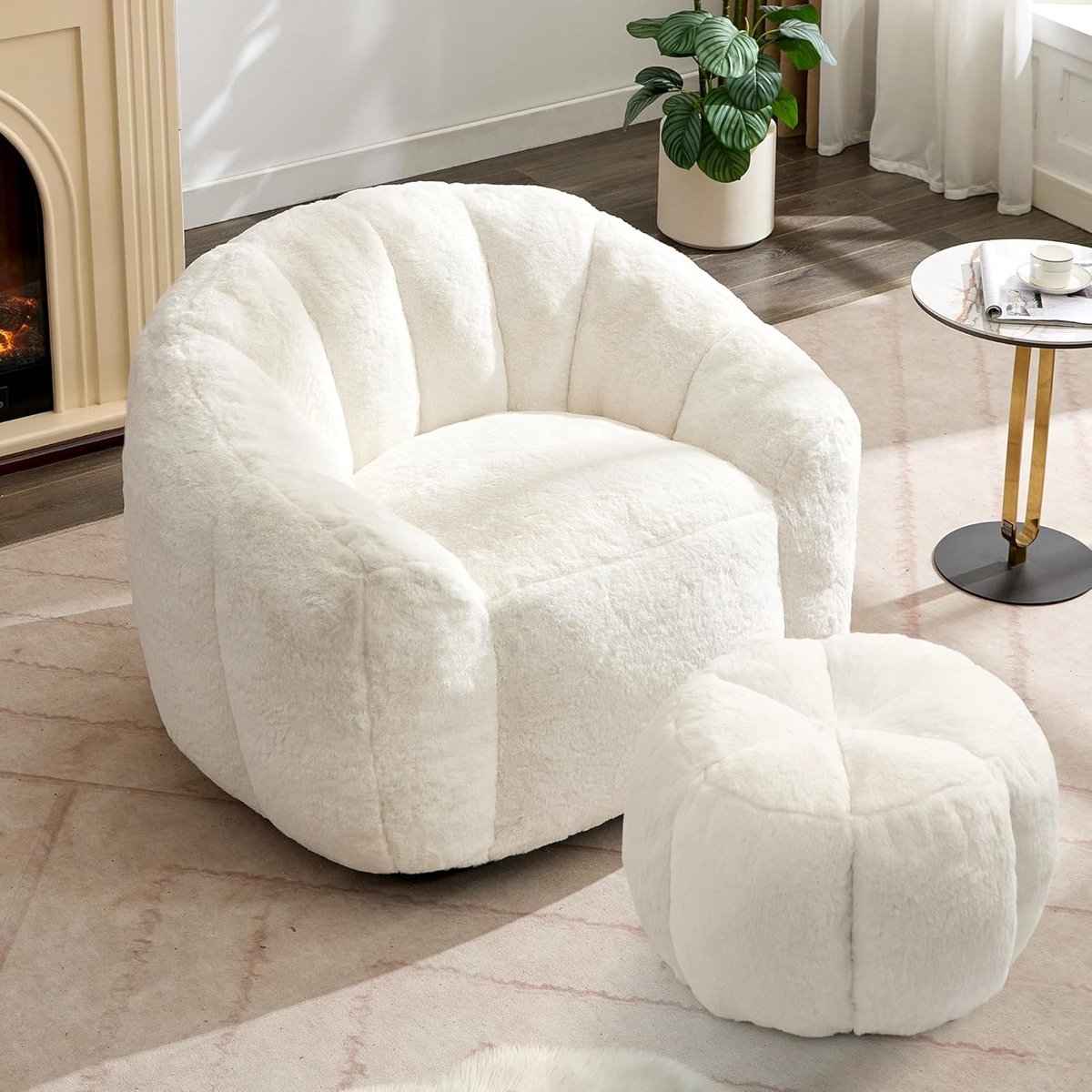Zitzak Loungestoel - Gezellige Beanbag - Ontspannen Zitten - Zelfvormend Comfort - 110 x 1